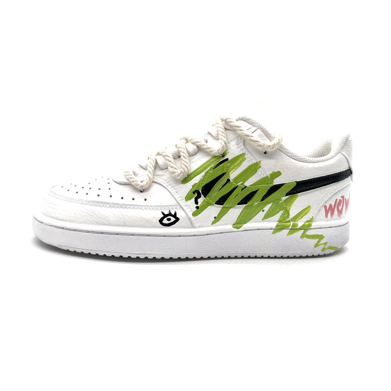 

Кроссовки Nike Court Vision 1 Skateboarding Shoes Unisex Low-top White, белый