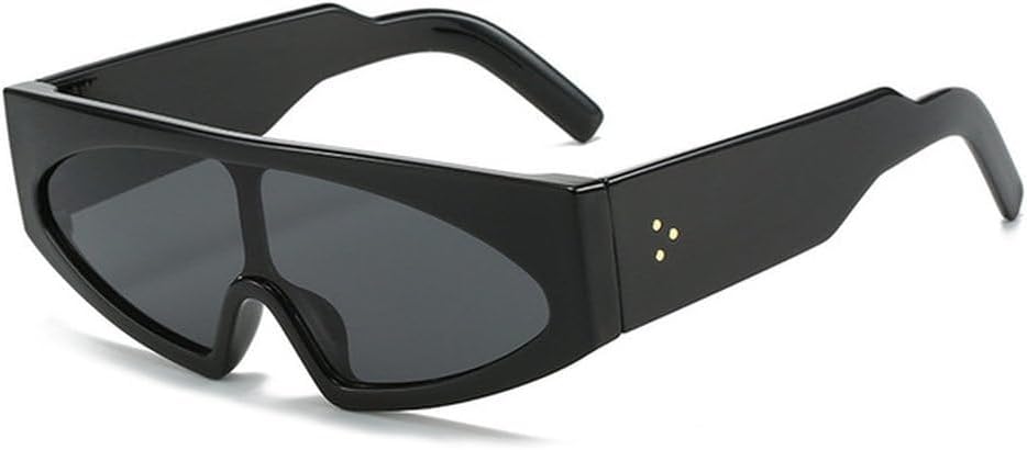 

Модные солнцезащитные очки «кошачий глаз» для женщин, ретро-очки, цельные, с градиентным переходом цвета, защита от УФ-излучения UV400; модные солнцезащитные очки из геля с цветными заклепками для мужчин TVTBBVV, Black