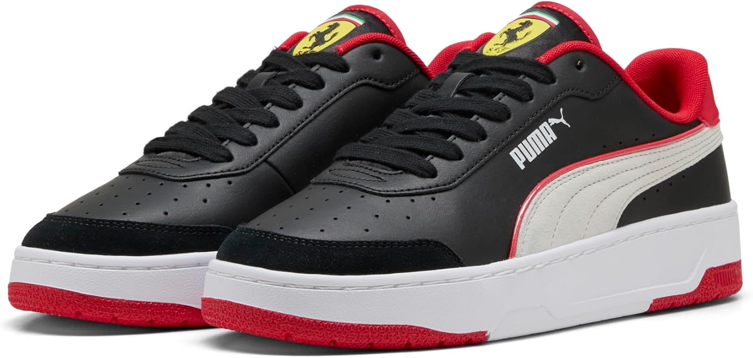 Кроссовки PUMA для мужчин Scuderia Ferrari Ca Match, белый/черный — фото 2