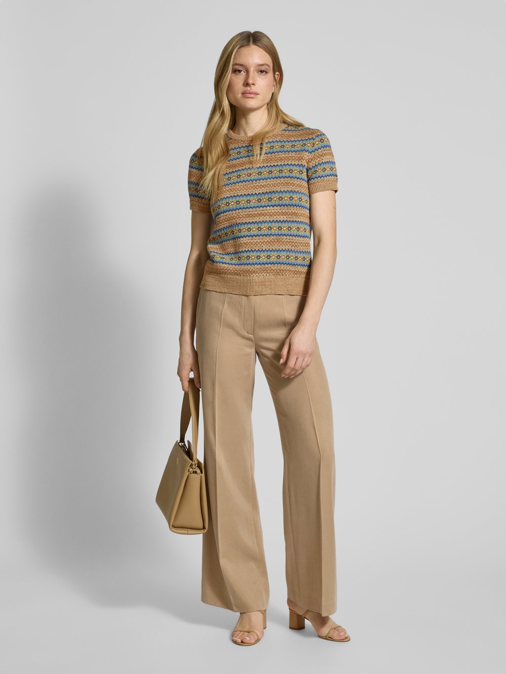 

Свитер с короткими рукавами Lauren Ralph Lauren, коричневый