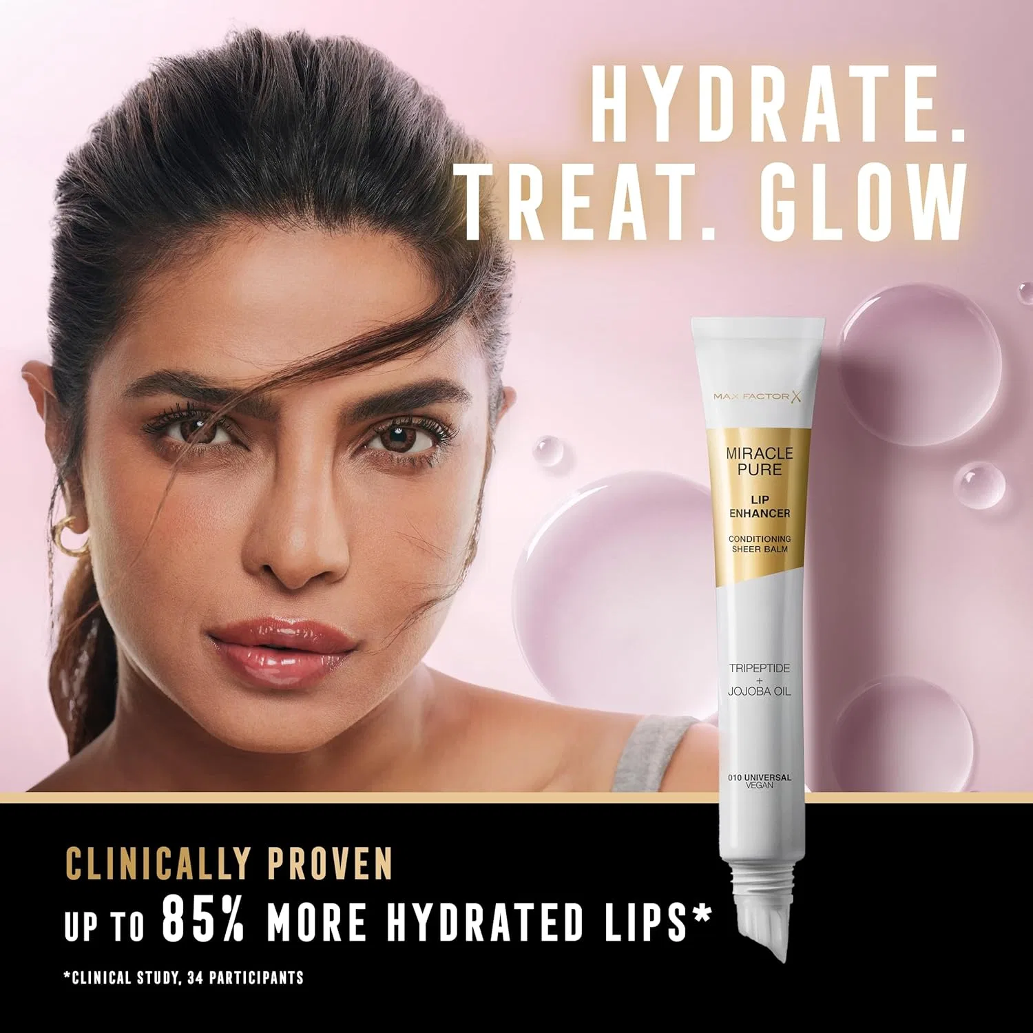 Увлажняющий бальзам для губ «Miracle Pure Lip Enhancer» от Max Factor Max Factor, 060 Açai Haze — фото 3