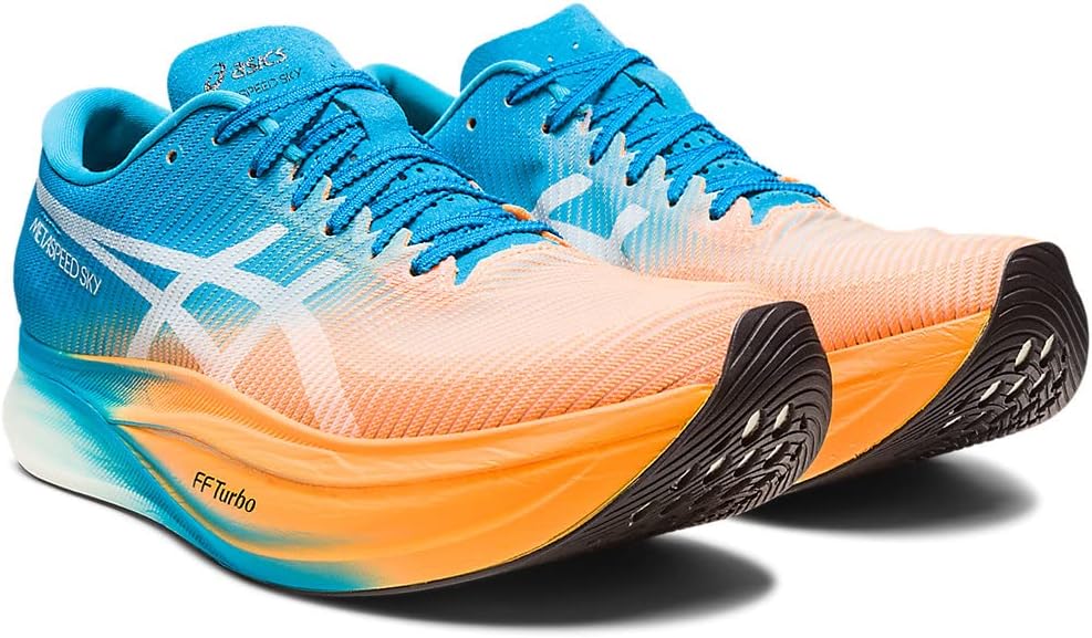 Беговые кроссовки Asics Unisex METASPEED Sky, синий/оранжевый — фото 2
