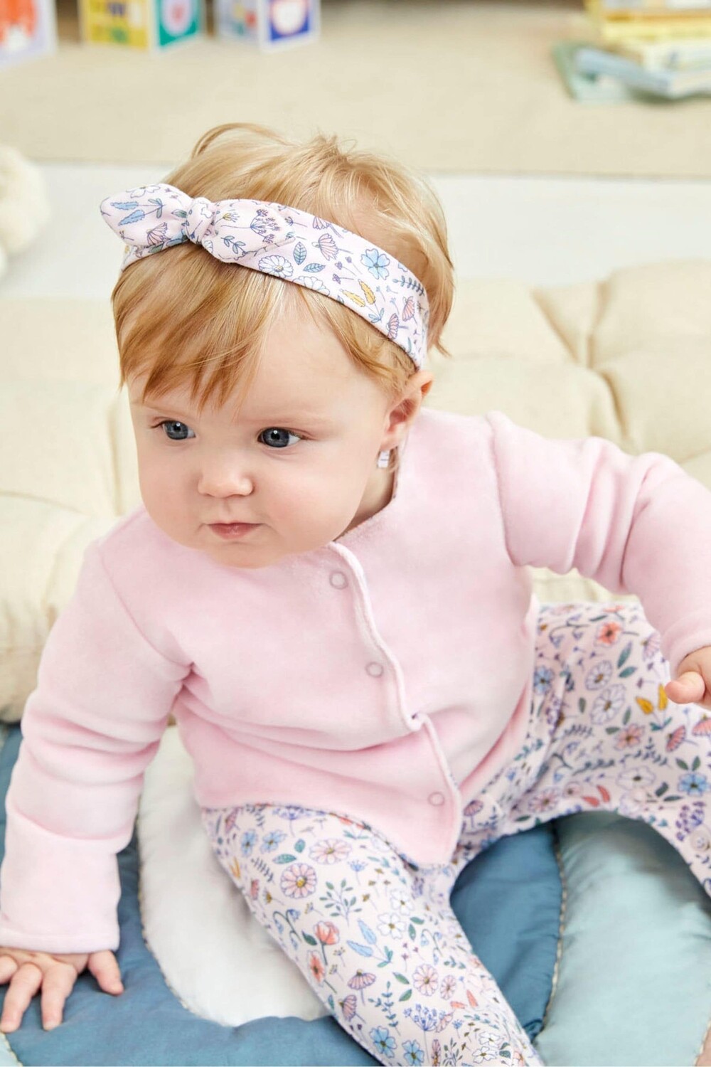 

JoJo Maman Bébé Розовый комбинезон из двух частей и велюровая куртка Jojo Maman Bébé