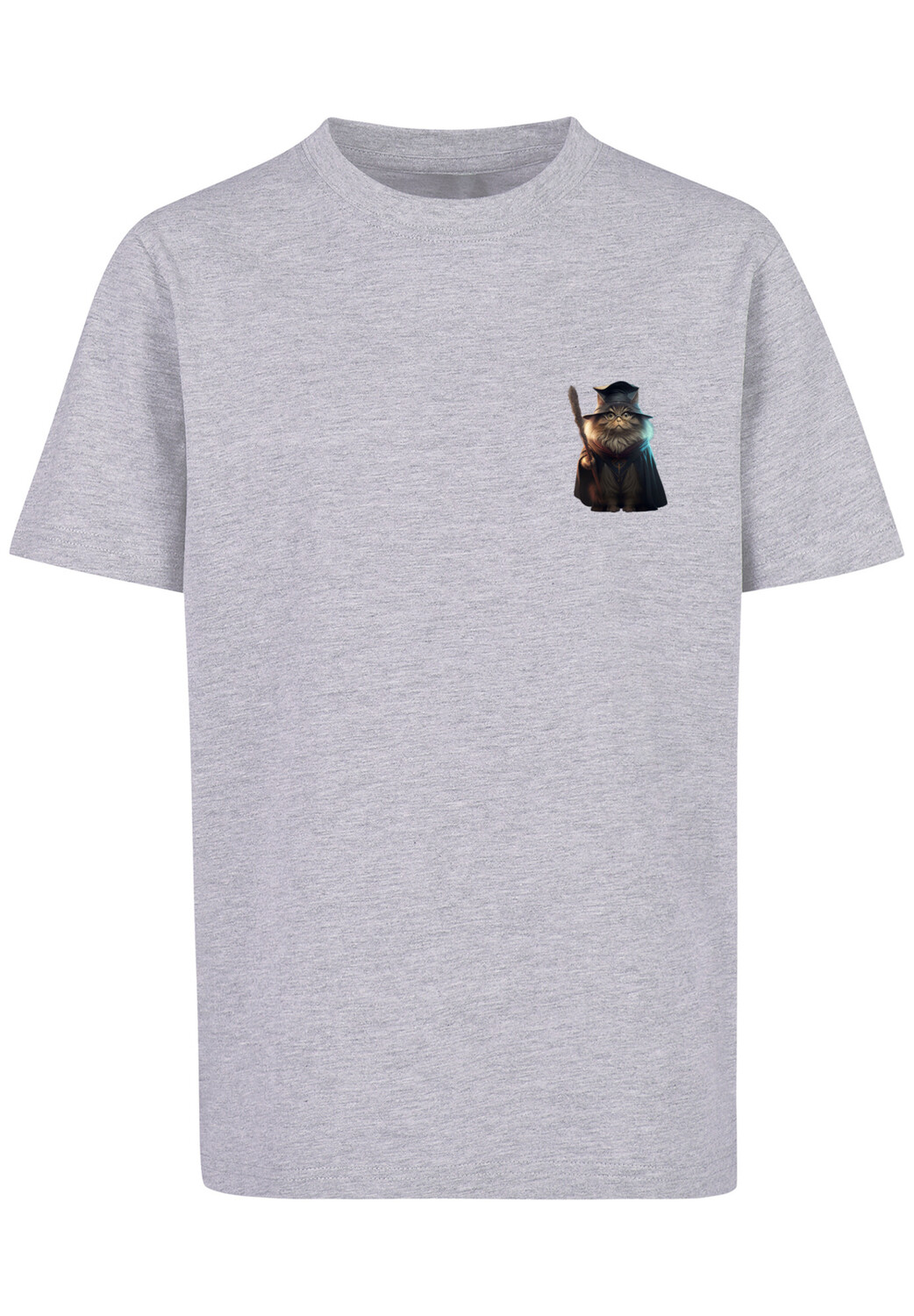 

Футболка F4NT4STIC Wizard Cat UNISEX TEE, цвет grau meliert