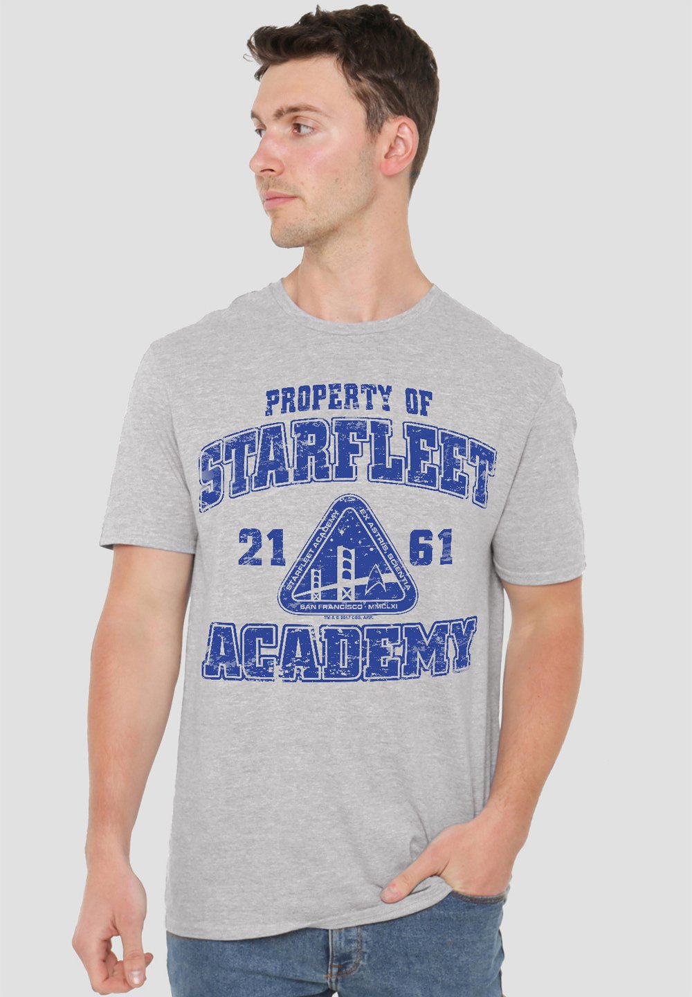 

Футболка с принтом STAR TREK OLD SCHOOL Cotton Soul, серый