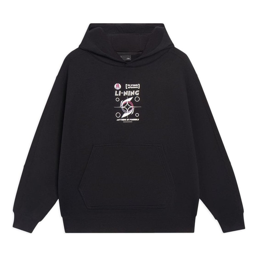

Худи Li-Ning Sports Style Hoodie 'Black White', черный
