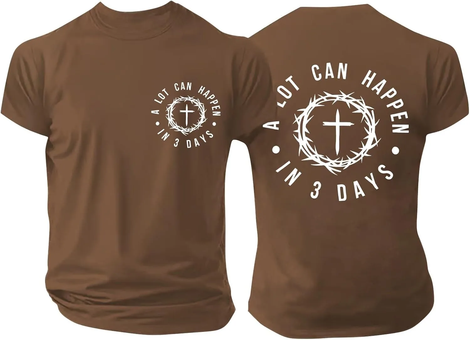 

Футболка Christian для мужчин с принтом "A Lot Can Happen in 3 Days" HJINGSUN