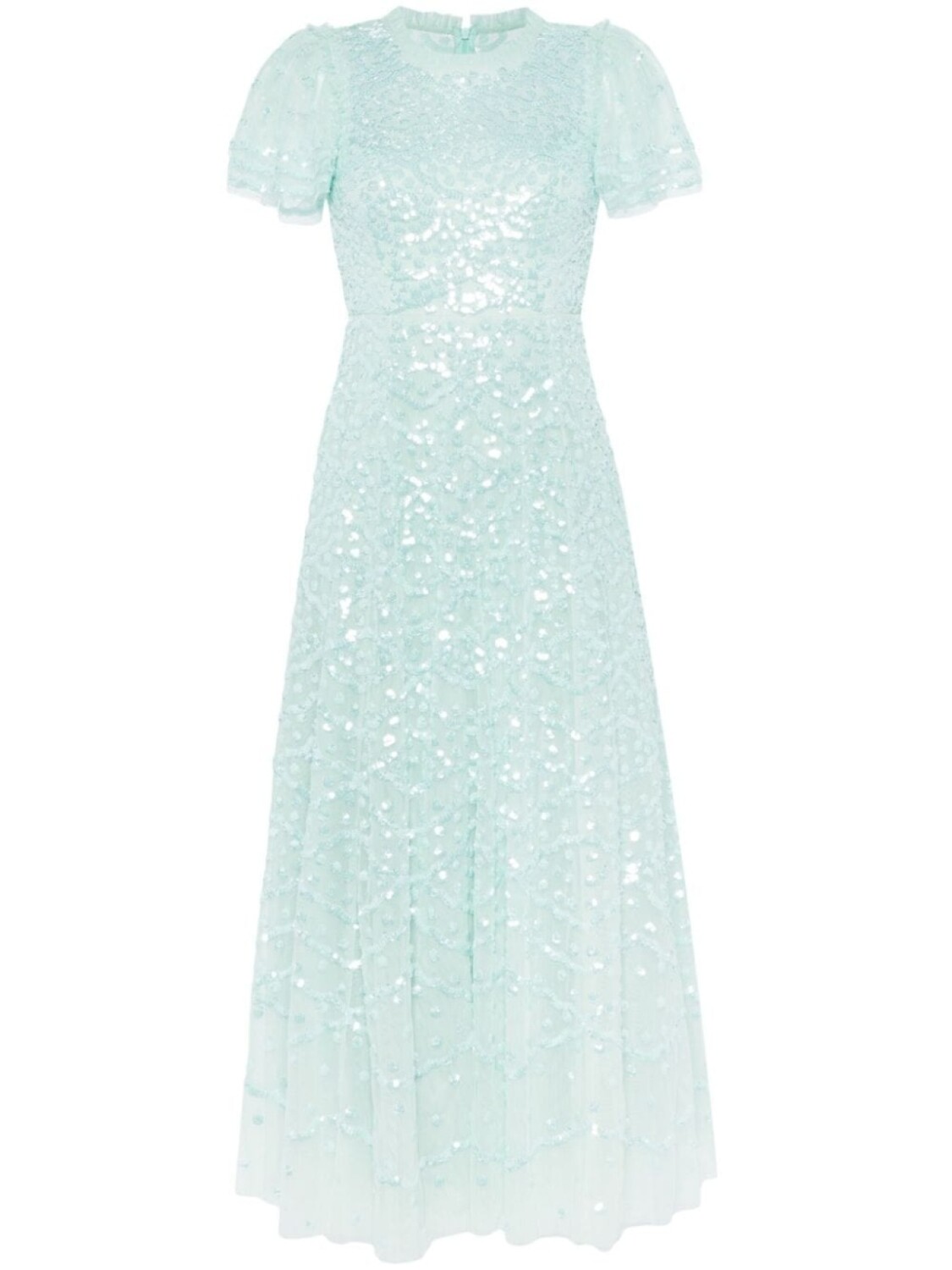 

Needle & Thread платье Deco Dot Glass с пайетками, зеленый