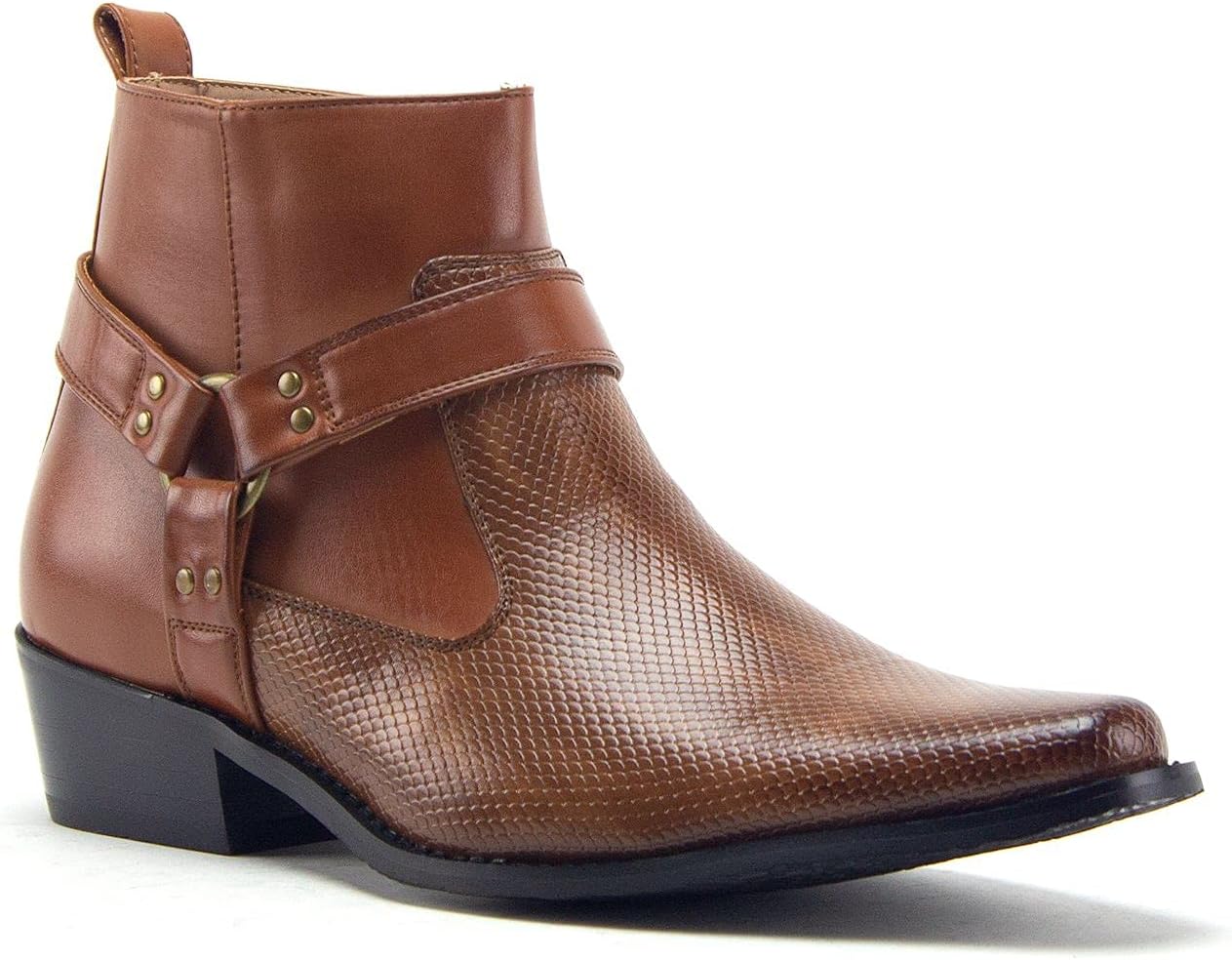 

Мужские высокие ковбойские сапоги Jazam 40126 с кожаной подкладкой в западном стиле Jazame, коричневый