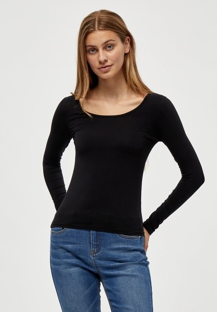 

Топ с длинными рукавами DEGISELLE LONG SLEEVE SLIM TEE Desires, черный