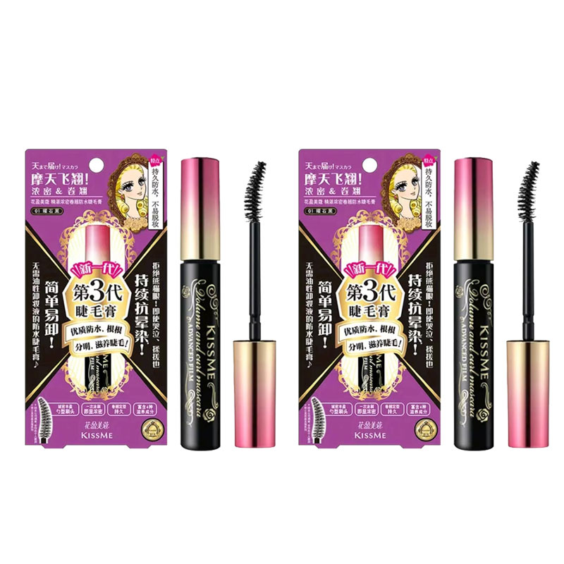 

Тушь для ресниц удлиняющая и объемная, несмываемая, подкручивающая, моделирующая, быстросохнущая, 6 г KISSME