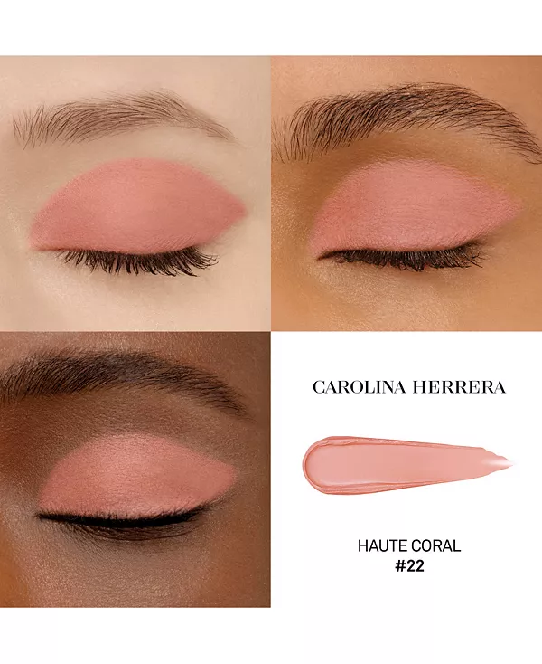 Шикарные тени для век Carolina Herrera, 22- haute coral (matte) — фото 3