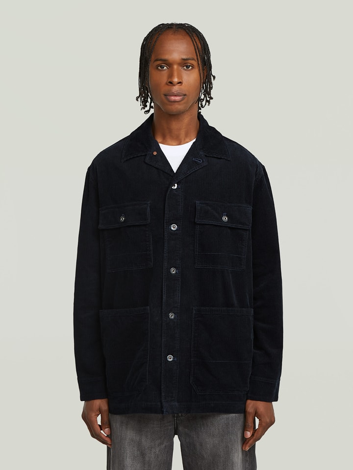 

G-Star Рубашка-пиджак темно-синего цвета