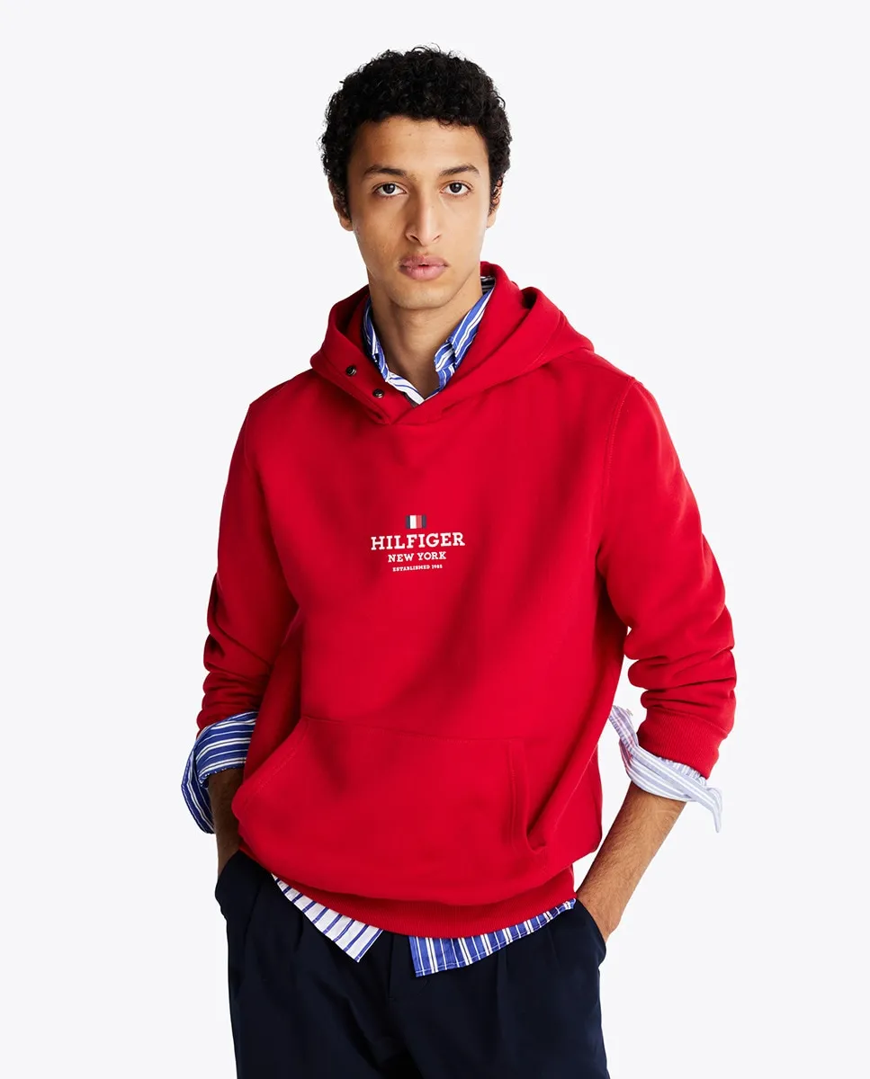 

Мужская толстовка с капюшоном с передним карманом Tommy Hilfiger, красный