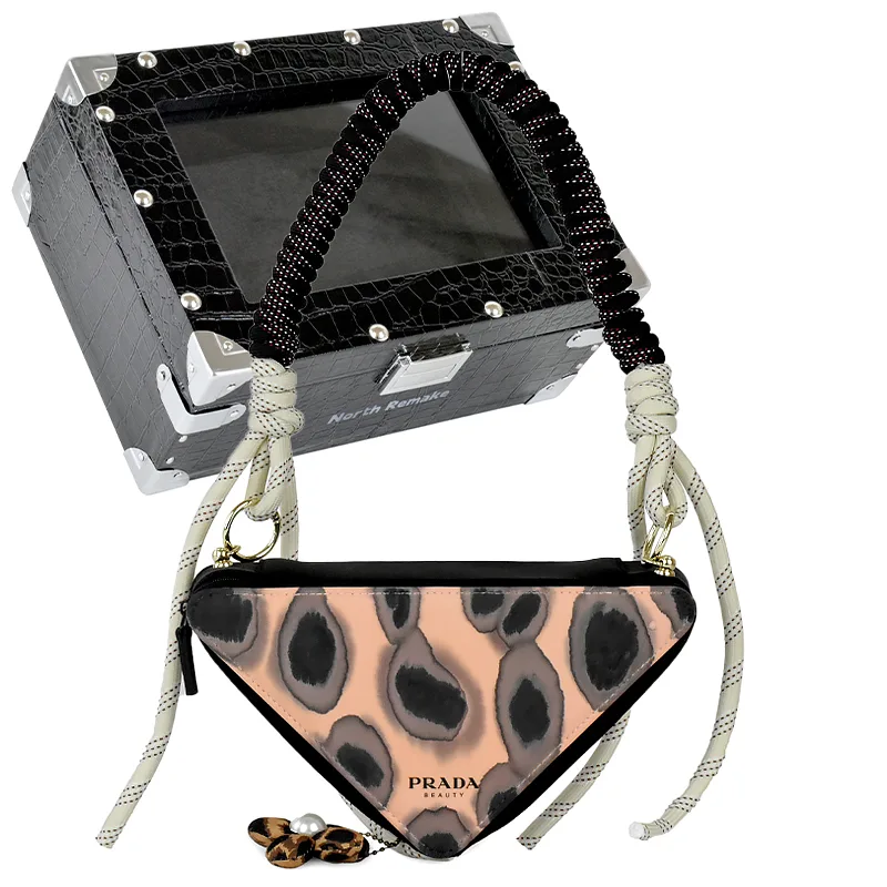 Косметичка женская PRADA, Flower Pendant-Black Box