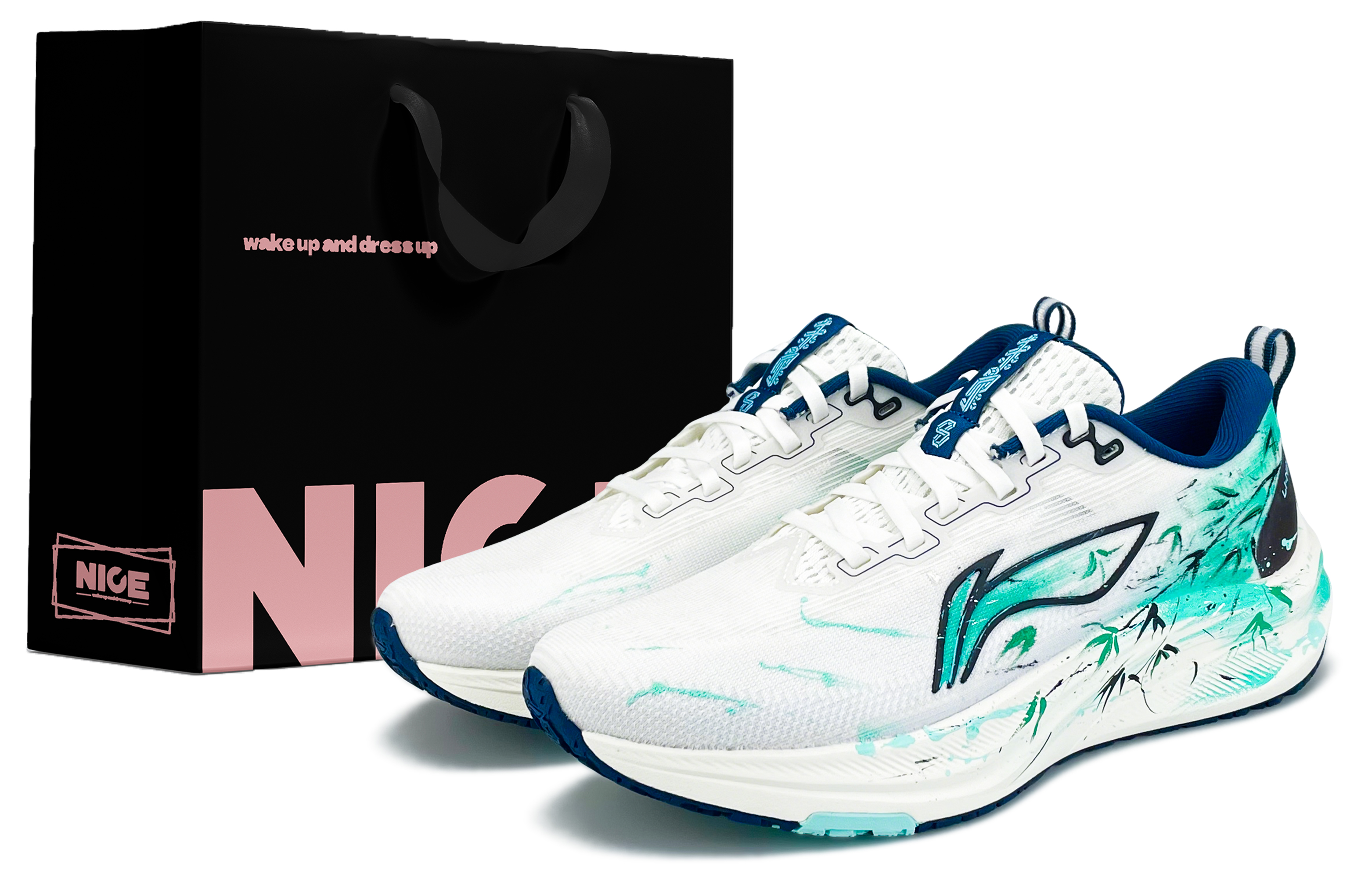 

LINING Кроссовки Red Hare 8 с низким верхом, противоскользящие, износостойкие, легкие, мужские, цвет голубой