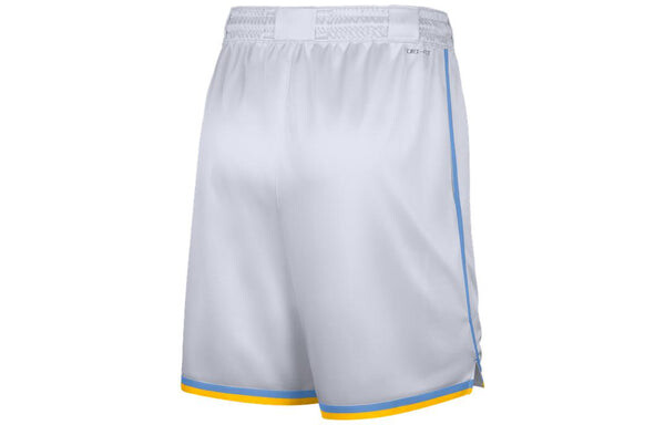 Шорты Nike x NBA Dri-Fit Los Angeles Lakers Shorts 'White', белый — фото 2