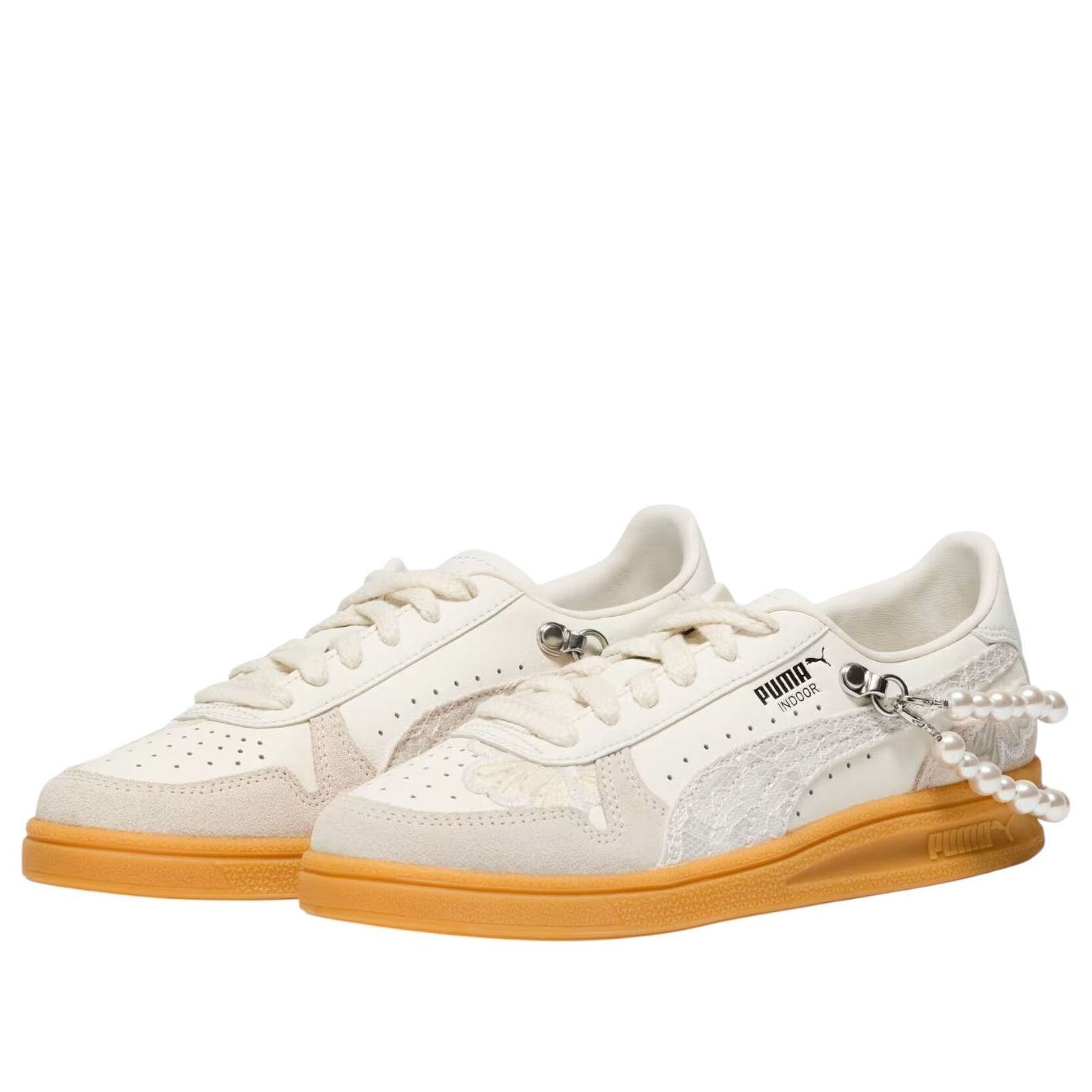 Кроссовки (WMNS) PUMA Indoor Feminine Pack 'Warm White Vapor Gray PUMA Black' — фото 2