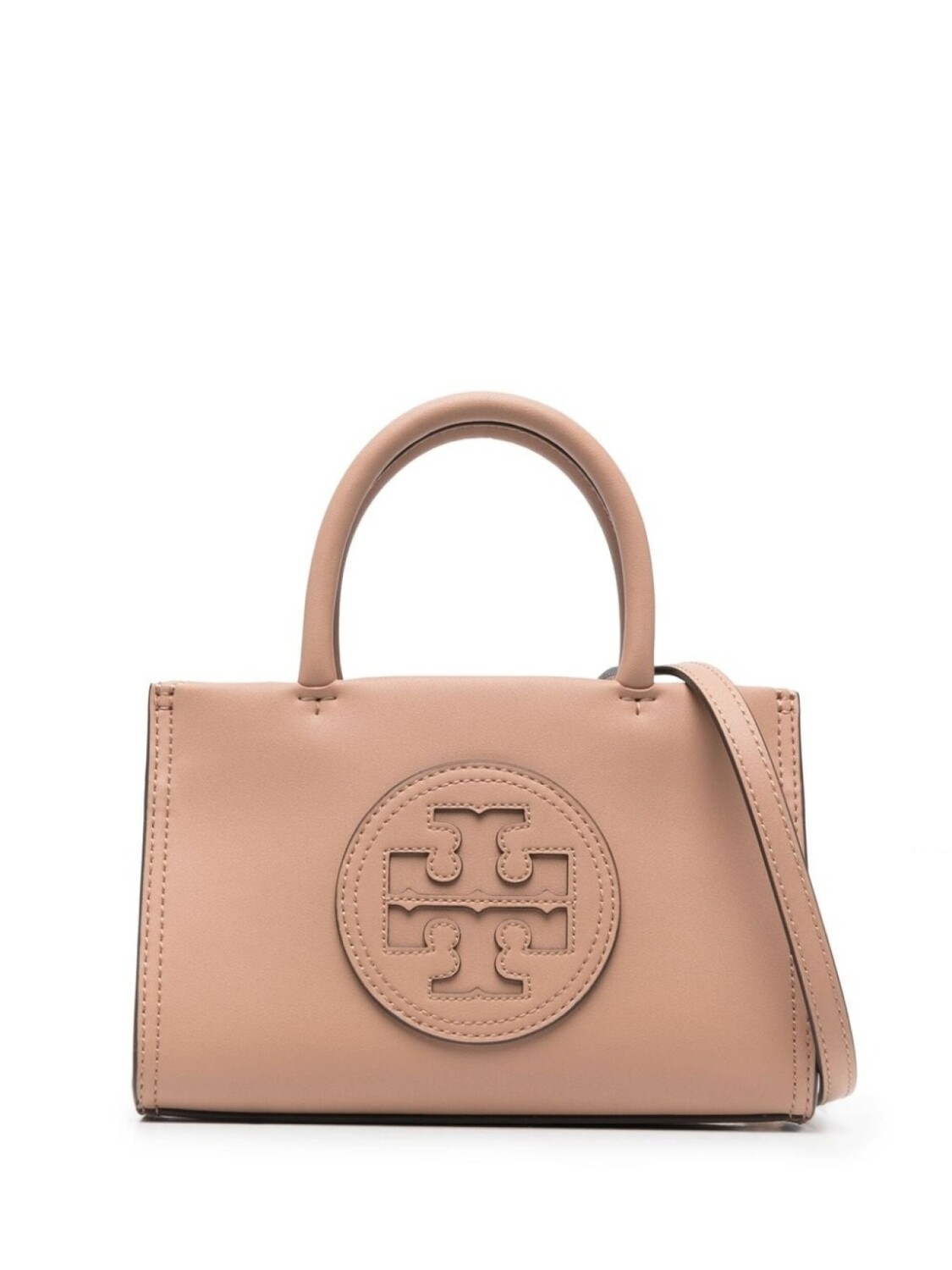 

Tory Burch мини-сумка с нашивкой-логотипом, нейтральный цвет