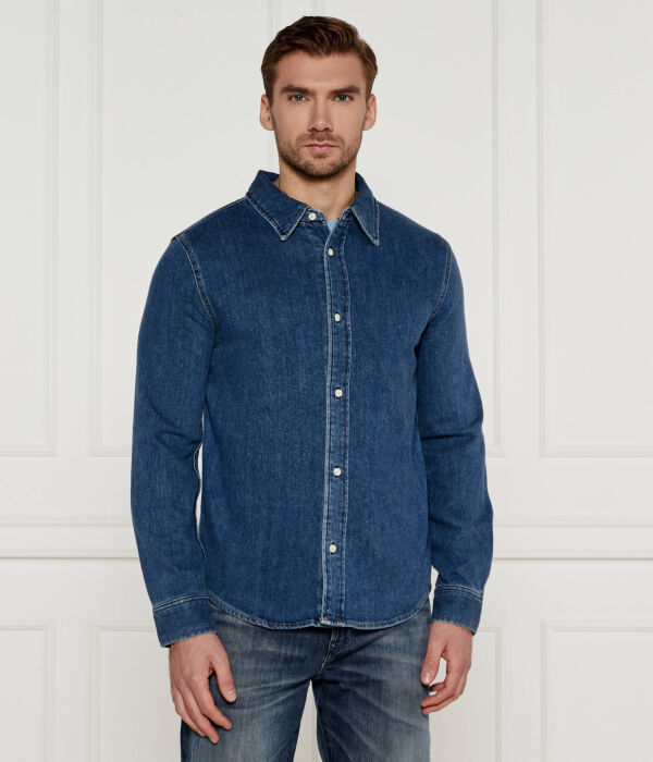 

Рубашка джинсовая Regular fit Calvin Klein Jeans, синий