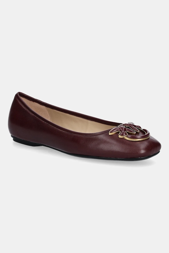 Кожаные балетки Max 01 Pinko, бордовый