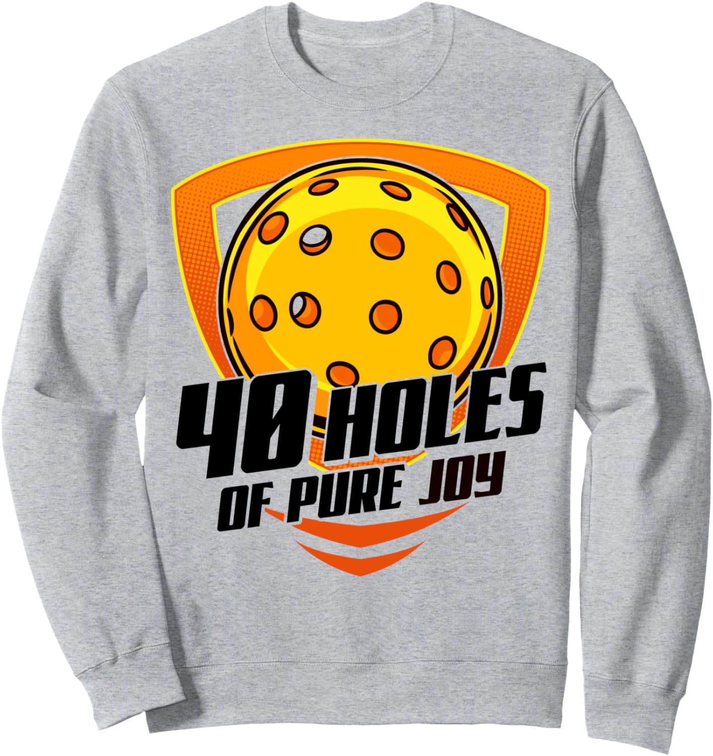 

Забавная толстовка с надписью «Чистая радость: игрок в пиклбол, 40 лунок», милая и смешная, для фанатов Four1Nine Pickleball Official, серый