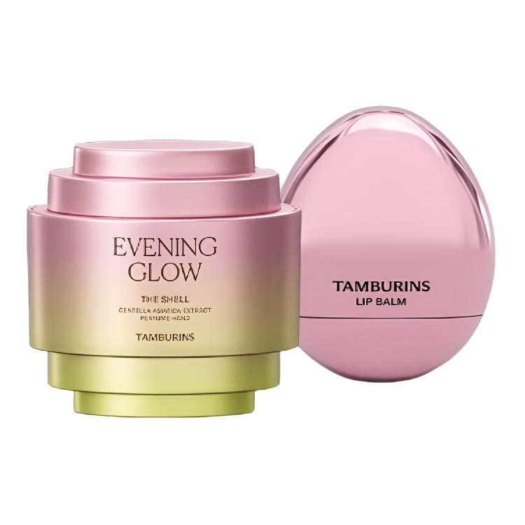 

Набор для ухода за кожей в форме яйца shell egg shaped sunset afterglow, успокаивающий и увлажняющий, 15 мл + 5 г TAMBURINS