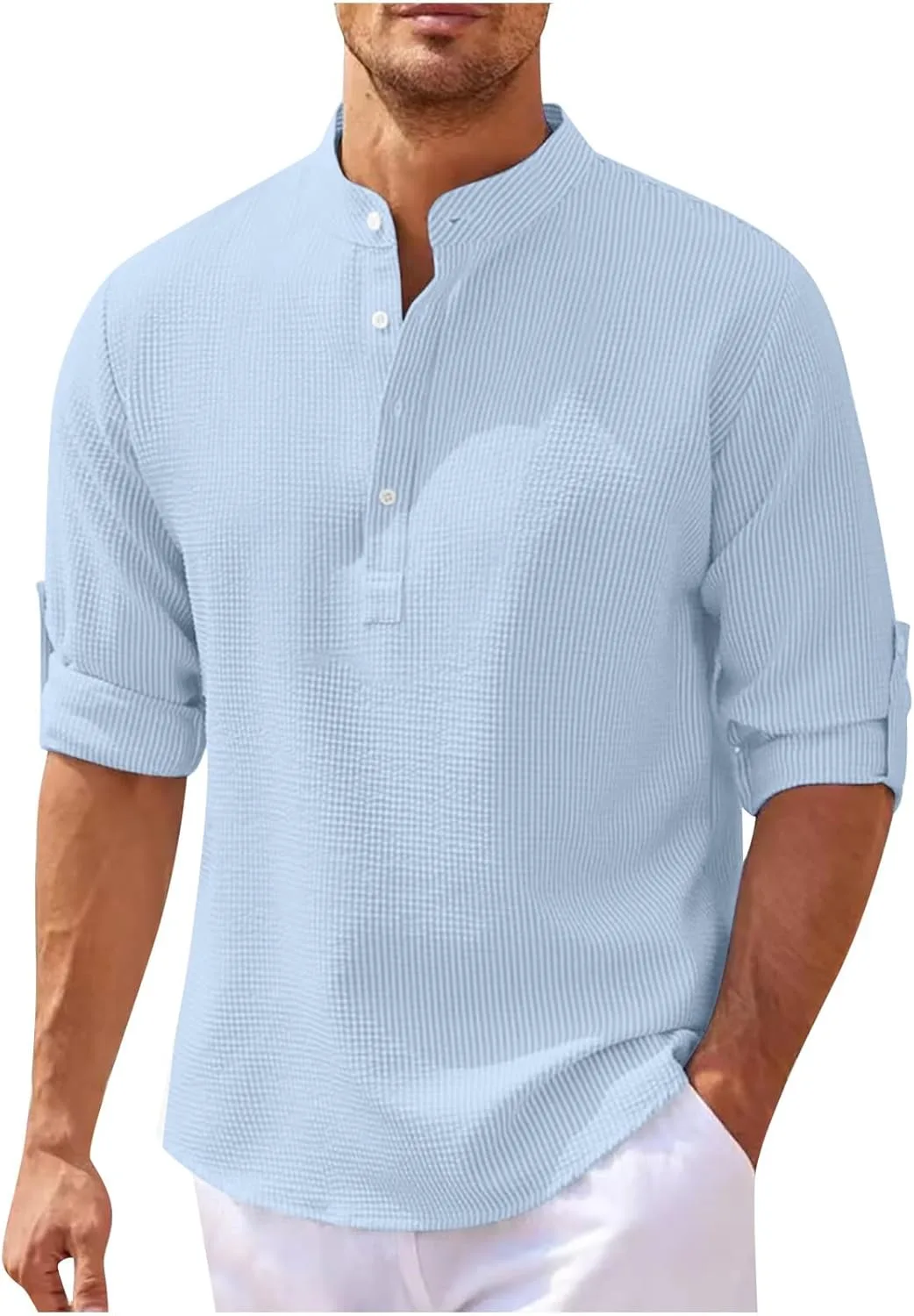 

Мужская рубашка с длинным рукавом Button Down, Casual, Moisture Wicking