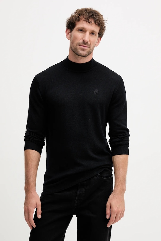 

Шерстяной свитер Karl Lagerfeld, черный