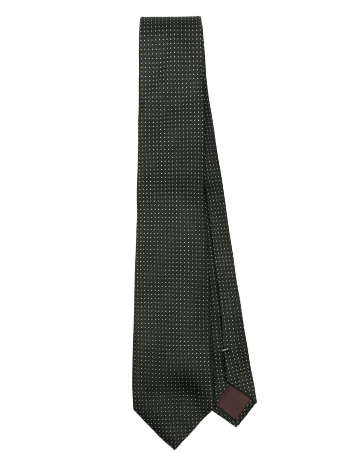 

Canali жаккардовый галстук с узором, зеленый