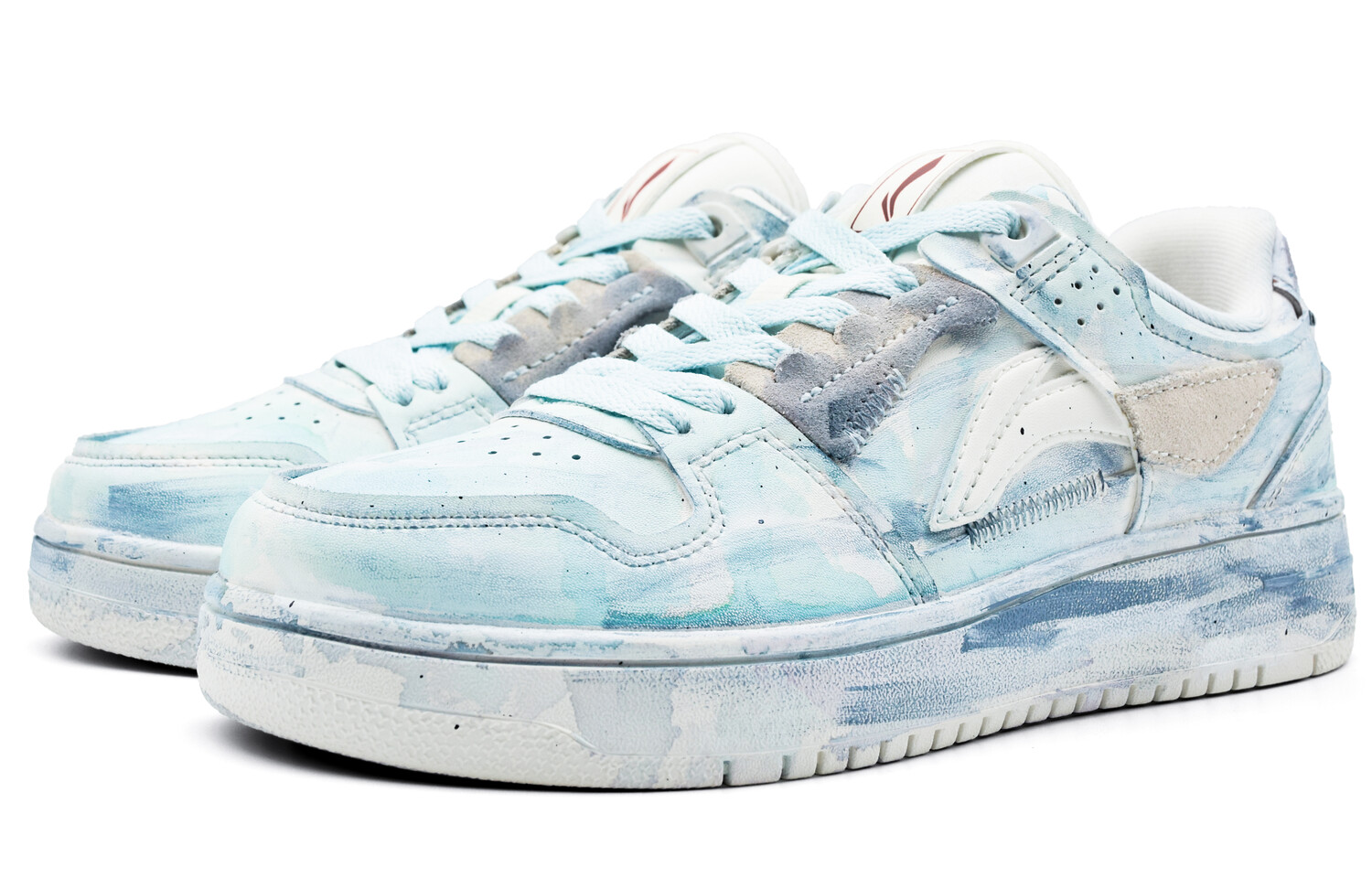 

Кроссовки LINING Skateboarding Shoes Men Low-top Cyan/White, голубой, Синий, Кроссовки LINING Skateboarding Shoes Men Low-top Cyan/White, голубой