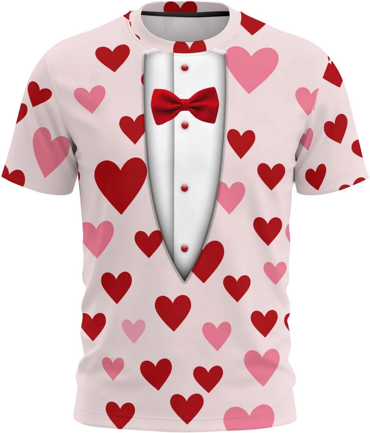 

Футболка мужская Love Print с коротким рукавом и круглым вырезом betible