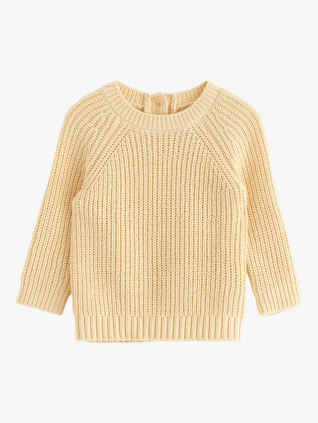 

Детский вязаный свитер из синели Lindex, цвет Light Dusty Yellow