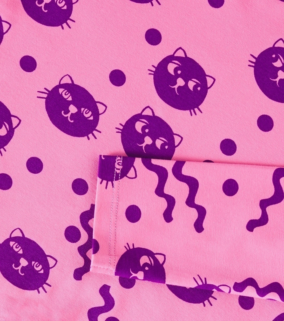 Толстовка Squiggly Cats из хлопковой смеси Mini Rodini, розовый — фото 2