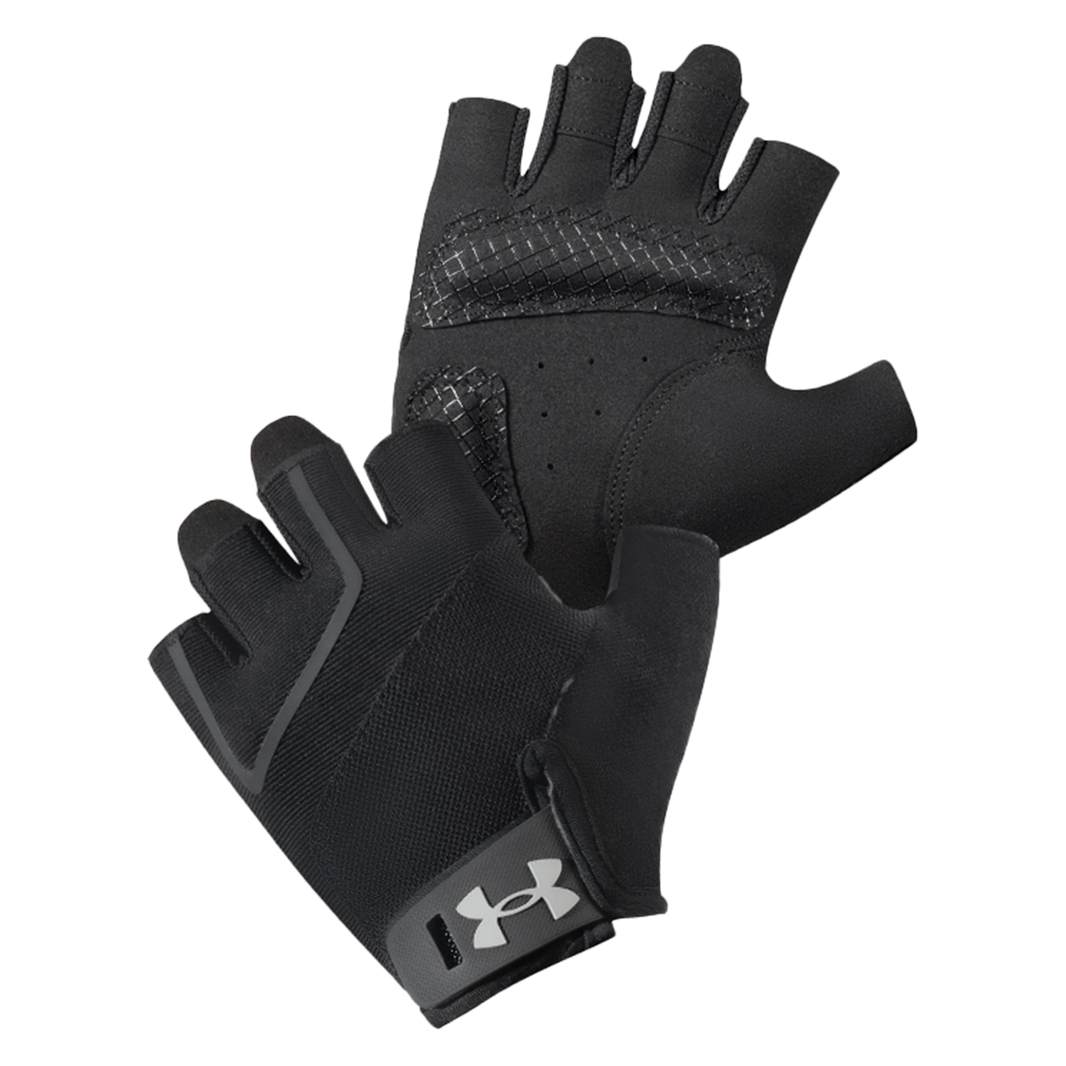 

Пояса для тяжелой атлетики / перчатки для спортзала защитные устойчивые к истиранию термозащита для ладони нескользящие для взрослых Under Armour, черный