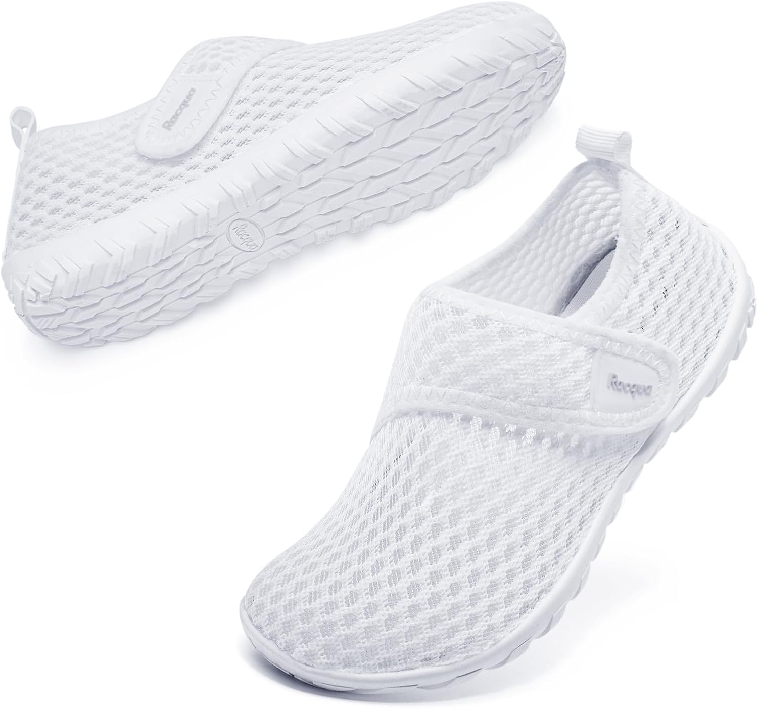 

Детские водные кроссовки Racqua Boy's Girl's для плавания, быстросохнущие, легкие, спортивные, для маленьких и больших детей, белый