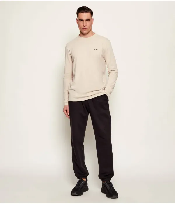Футболка с длинным рукавом regular fit Boss Green, бежевый — фото 2