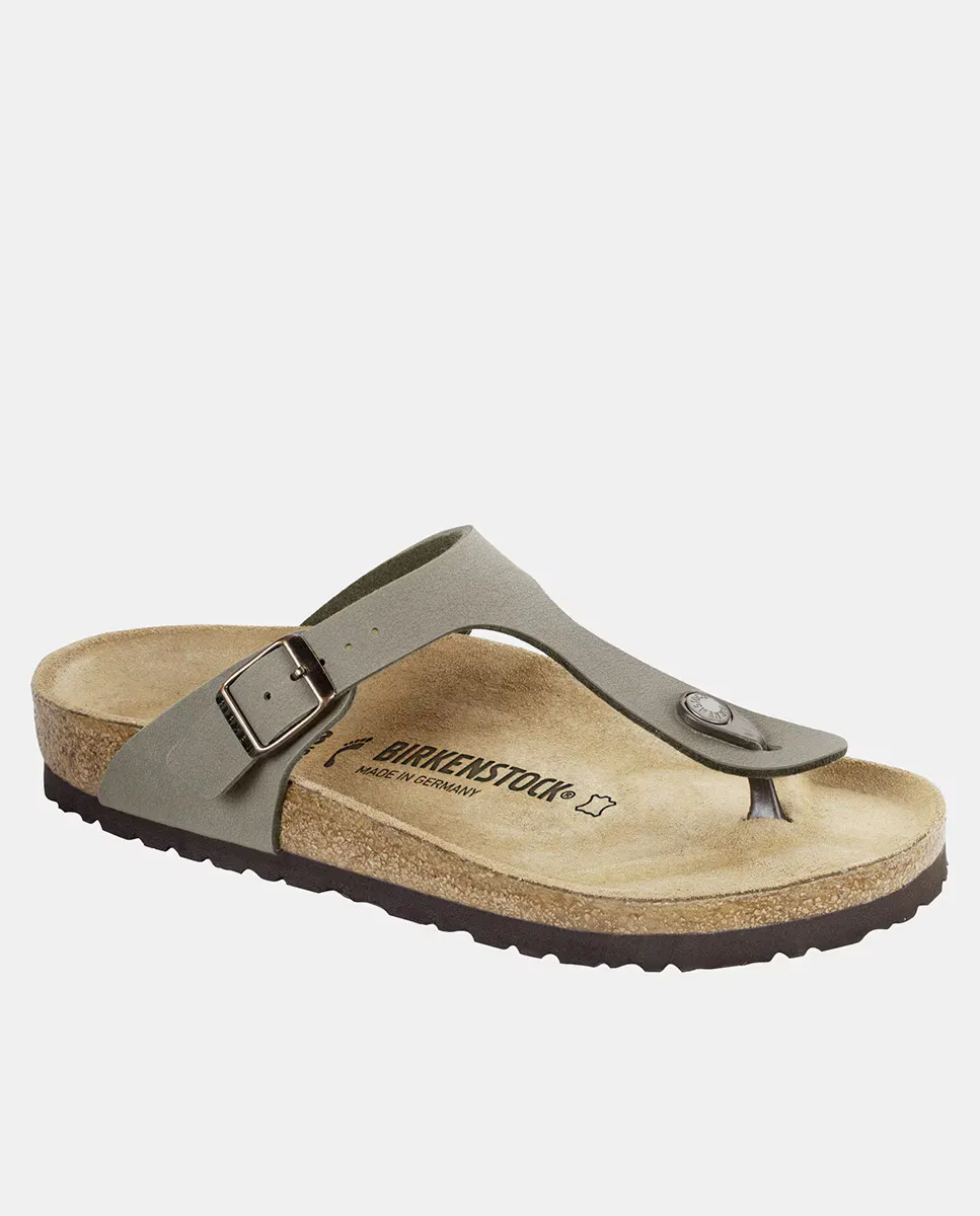 Сандалии женские Gizeh на плоской подошве из синтетической кожи Birkenstock, цвет Topo — фото 2