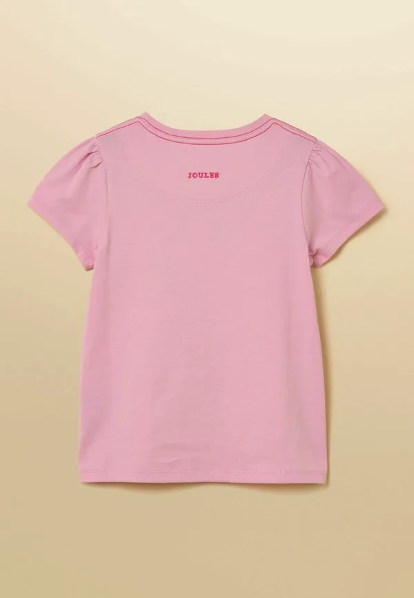 Футболка astra с аппликационным принтом, стандартного кроя. Joules, Pink Fairy — фото 2