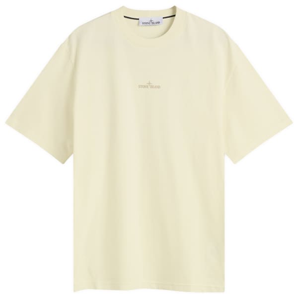 

Футболка с принтом «кровоточащие цифры и компас» Stone Island, Ivory