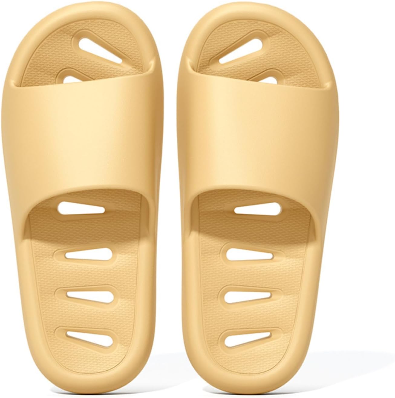 

Тапочки для ванной для женщин и мужчин, пляжные сандалии, домашние шлепанцы для душа, летние парные, нескользящие, быстро сохнущие, мягкие и удобные домашние тапочки Iwhgrmp, желтый