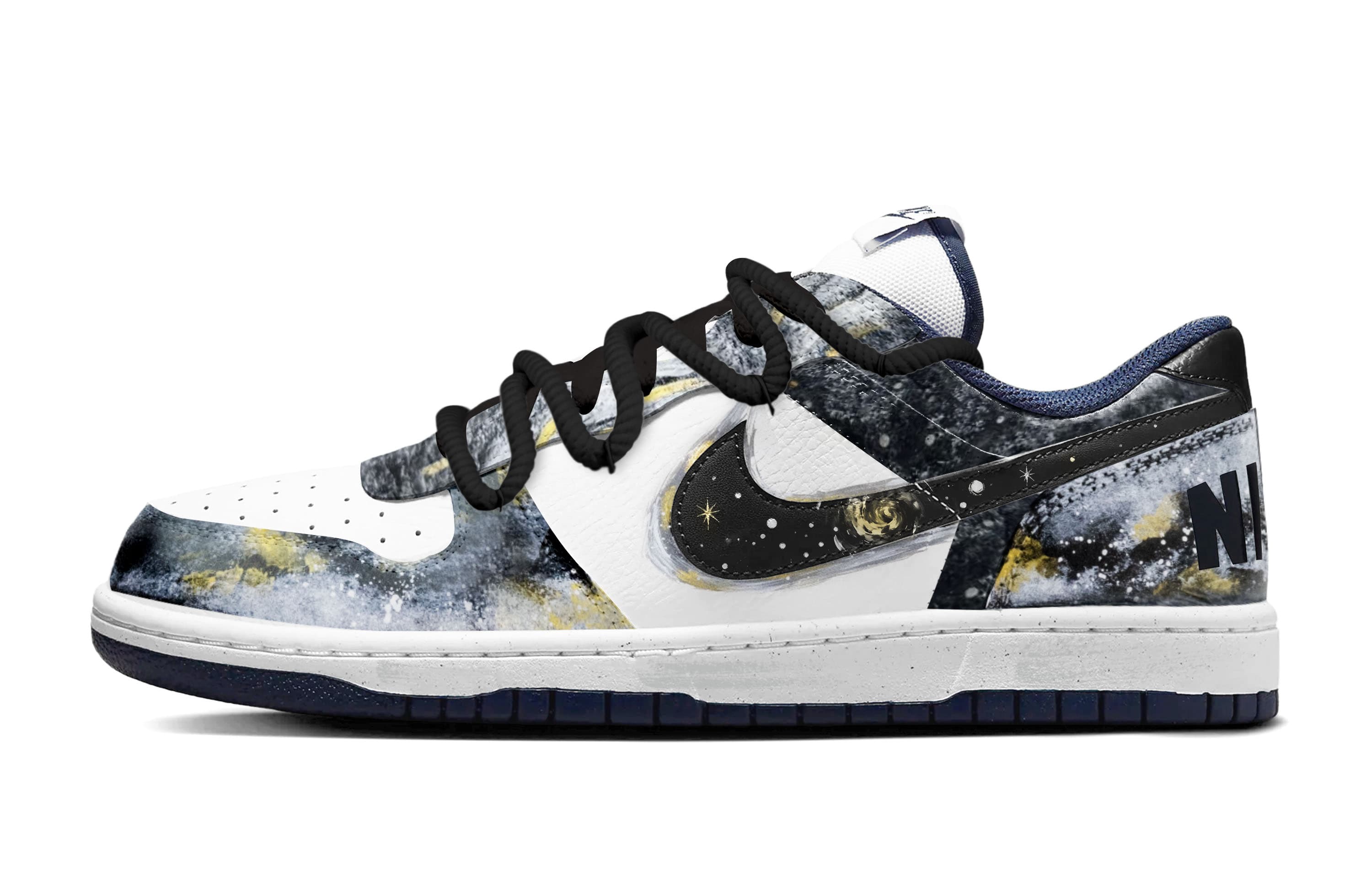 

Nike Износостойкие низкие скейтбордные кроссовки Big Vast Universe, унисекс, сине-белый