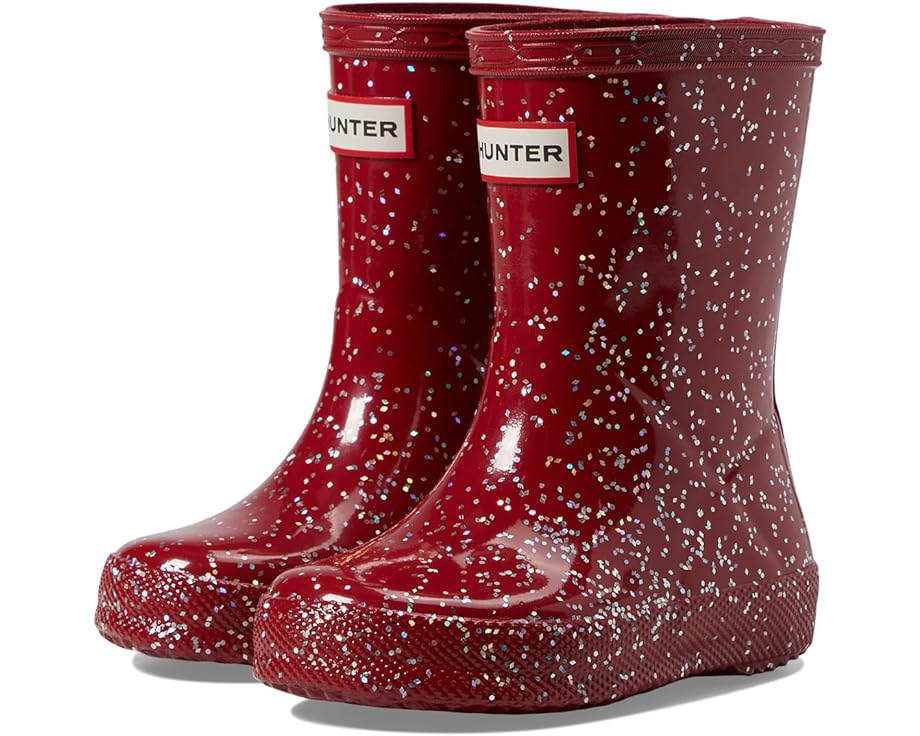 

Ботинки Hunter Original First Classic Giant Glitter Wellington Boots, цвет Vital Burgundy