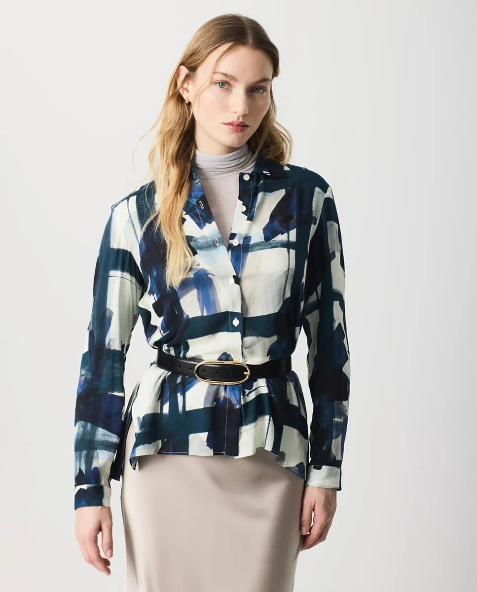 

Женская блузка с длинным рукавом с принтом Escorpion, мультиколор