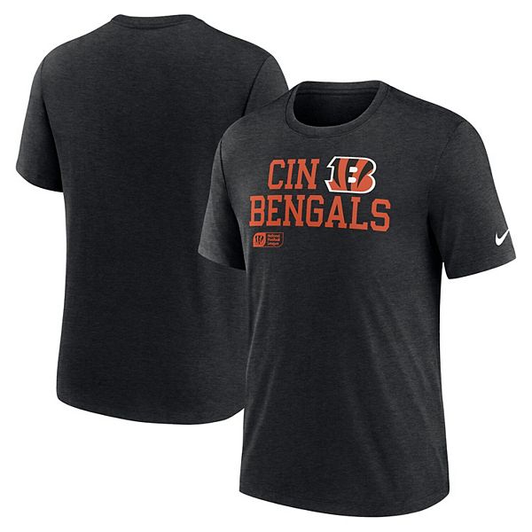 

Мужская черная футболка cincinnati bengals overlap lockup tri-blend Nike