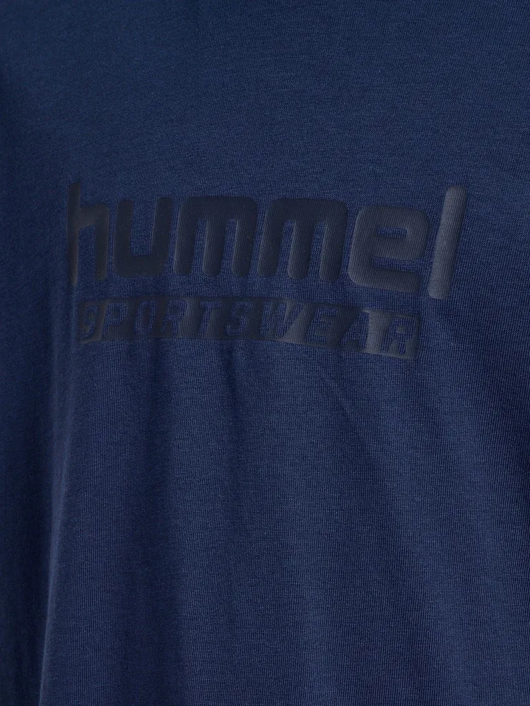 Футболка детская Base T-Shirt S/S Hummel, синий — фото 3