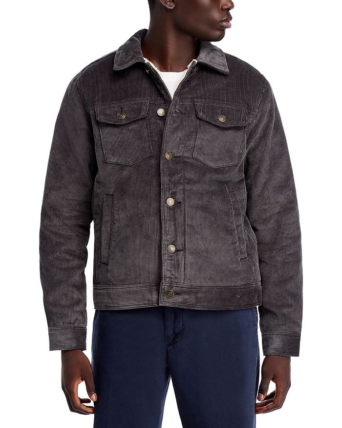

Вельветовая куртка Marine Layer Boise Trucker, серый