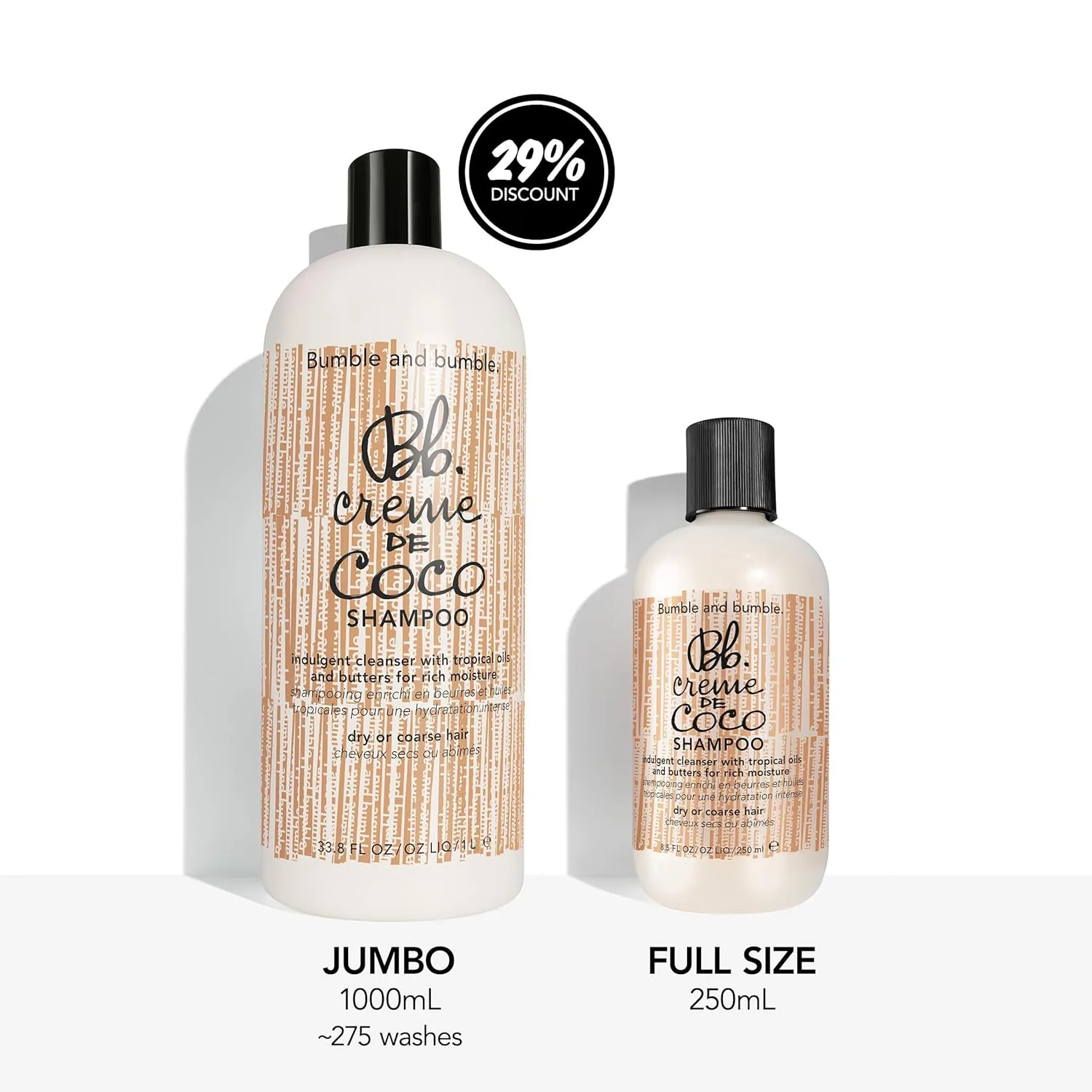 Bumble and bumble Creme De Coco шампунь и кондиционер набор для сухих волос средней и большой толщины 1000 мл Bumble And Bumble. — фото 3