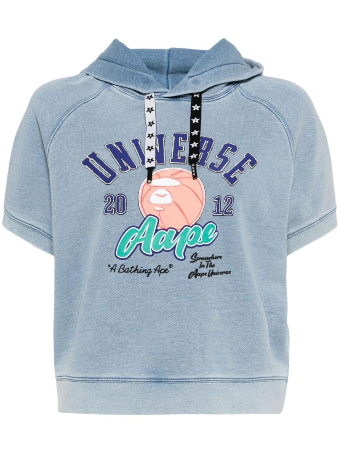 

Толстовка с капюшоном и логотипом AAPE BY *A BATHING APE, синий