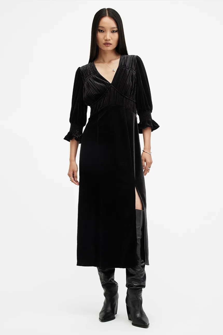 

АНИ БАРХАТНОЕ платье AllSaints, черный